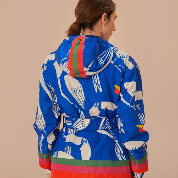 Farm Rio Blue Toucans Ski Jacket.New without tag - Picture 11 of 16
